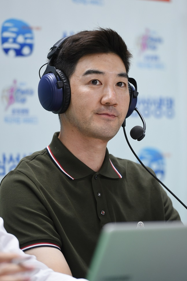 배우 한상진. /사진=WKBL 제공