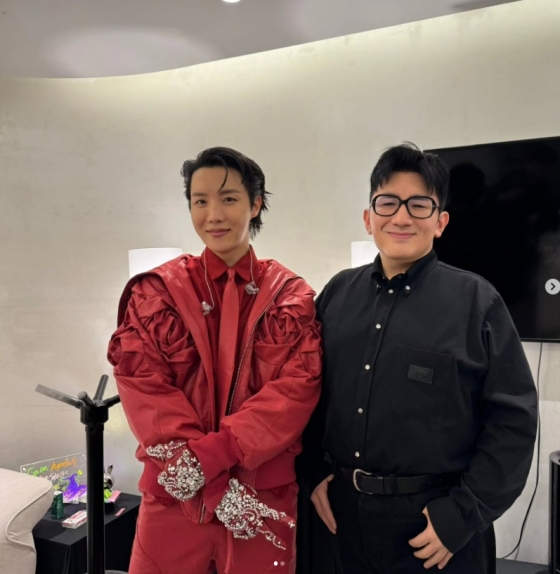 방탄소년단 제이홉, 방시혁 의장 /사진=방시혁