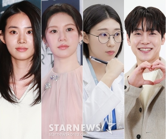 신시아(왼쪽부터)와 고윤정, 한예지, 강유석 /사진=스타뉴스, tvN