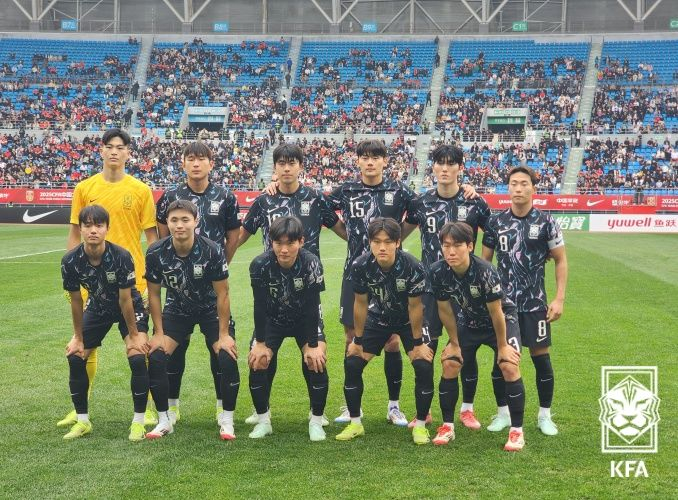 대한민국 남자 22세 이하(U-22) 축구대표팀의 모습. /사진=대한축구협회 제공