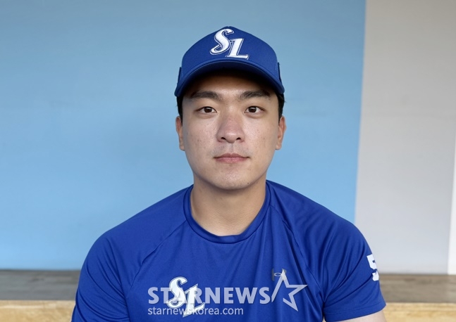 삼성 이재희가 스타뉴스와 인터뷰를 하고 있다. /사진=양정웅 기자
