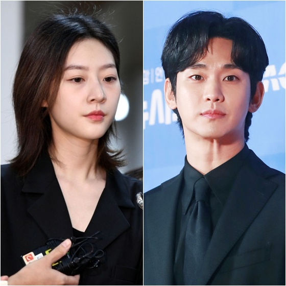 故 김새론(왼쪽)과 김수현 /사진=스타뉴스