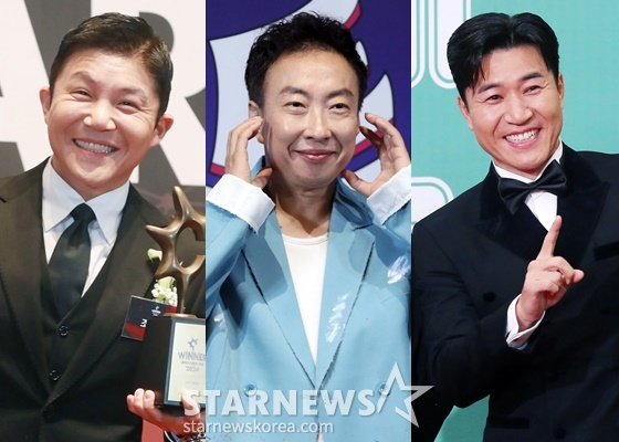 조세호(왼쪽), 박명수, 김종민/사진=스타뉴스