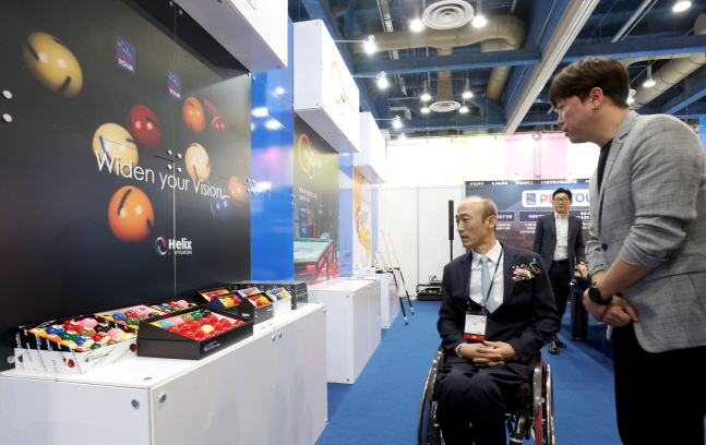 2025 스포엑스의 PBA 부스 모습. /사진=PBA 투어 제공