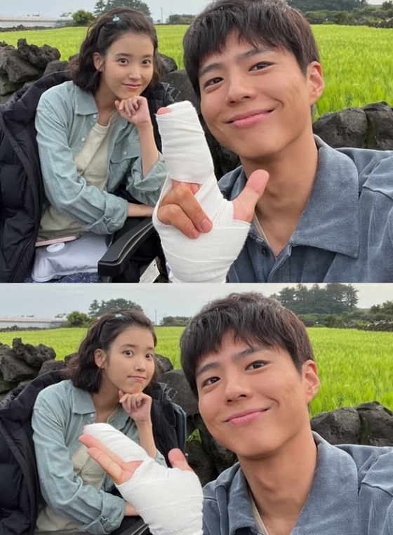 아이유, 박보검/사진=박보검 SNS