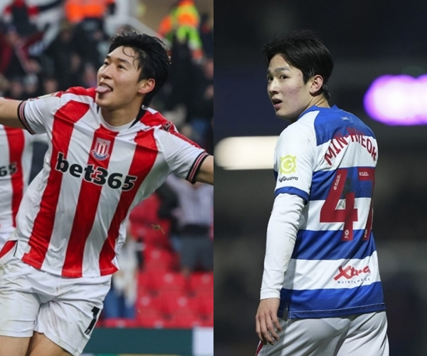 배준호(왼쪽)와 양민혁. /사진=스토크 시티, QPR 공식 SNS 갈무리