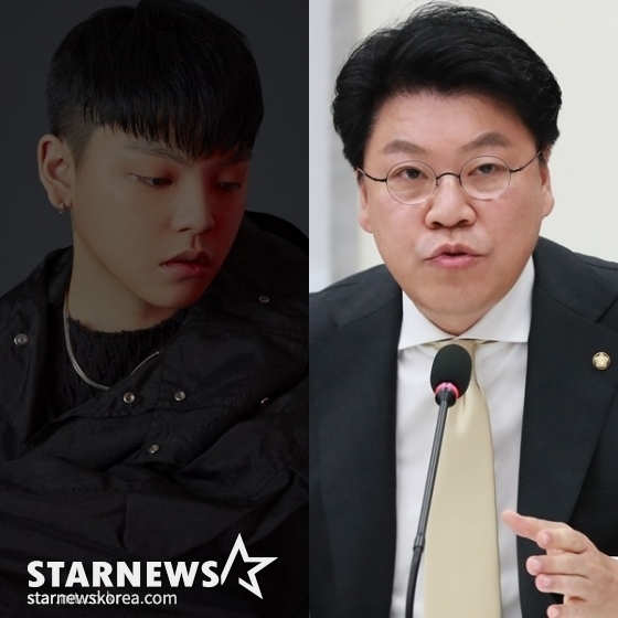 (왼쪽부터) 노엘, 장제원 의원 /사진=인디고뮤직, 스타뉴스