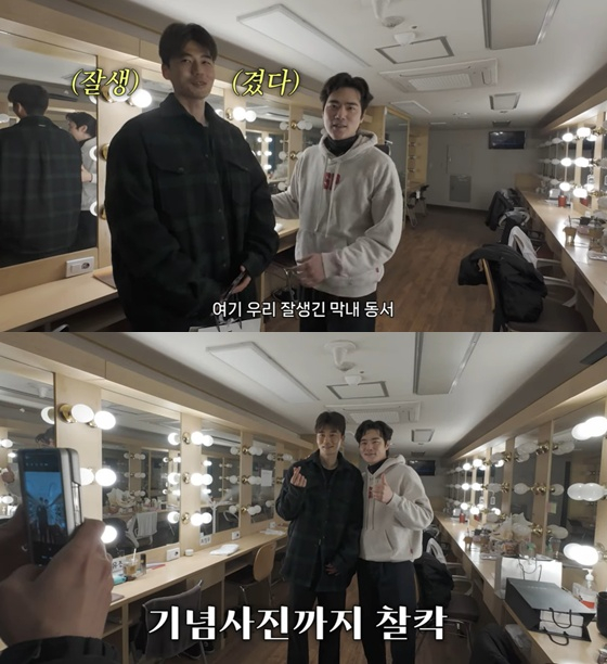 왼쪽부터 기성용, 김강우
