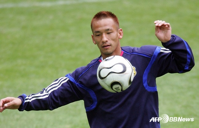 나카타 히데토시의 일본 축구대표팀 시절의 모습. /AFPBBNews=뉴스1