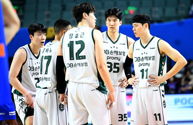 원주 DB 선수단. /사진=KBL 제공