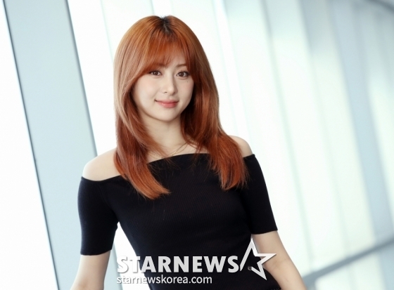 르세라핌 AAA 수상 인터뷰-허윤진 /사진=김휘선