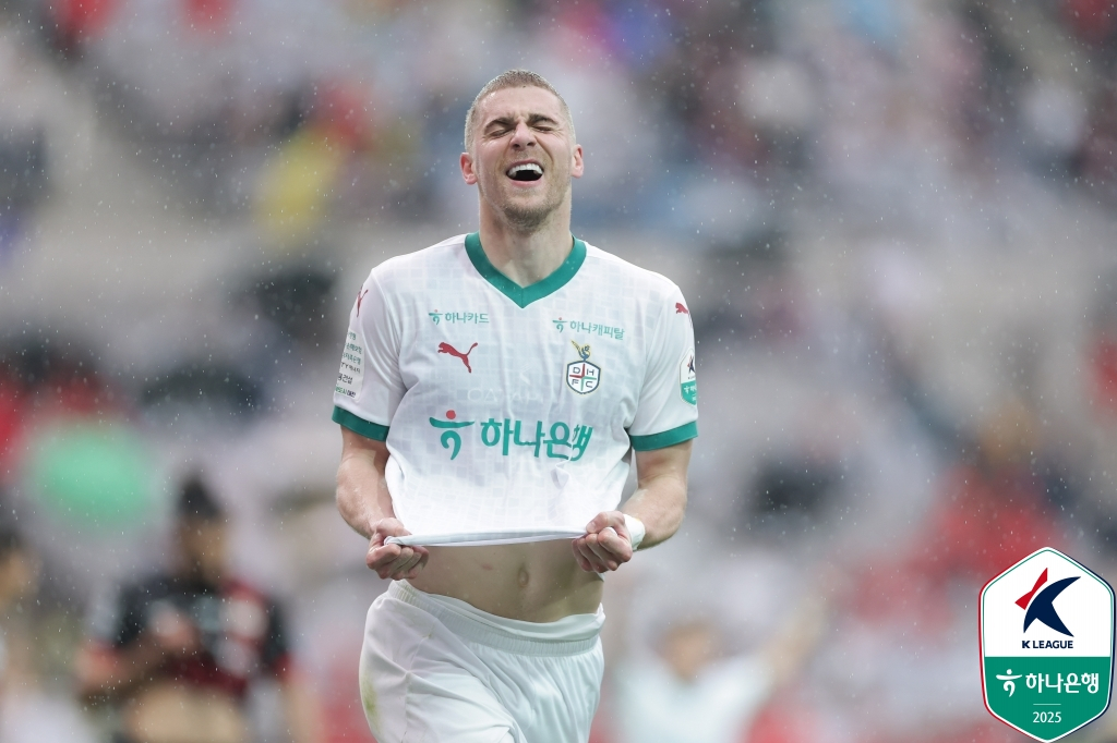 대전 하나시티즌 공격수 구텍. /사진=한국프로축구연맹 제공