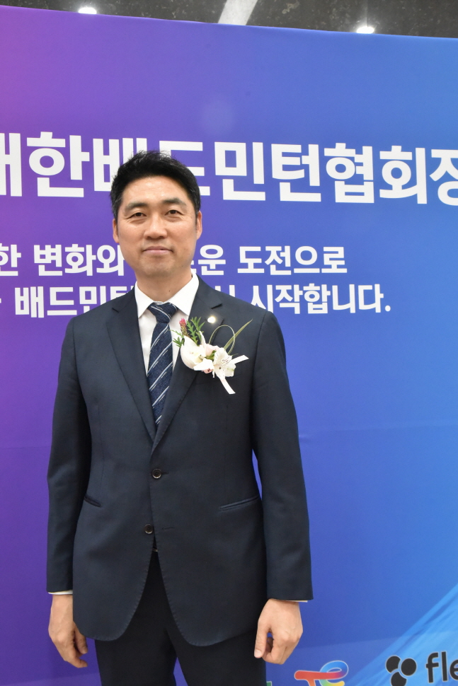 김동문 신임 대한배드민턴협회장. /사진=대한배드민턴협회 제공