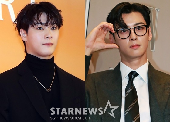 고 문빈(왼쪽), 차은우/사진=스타뉴스