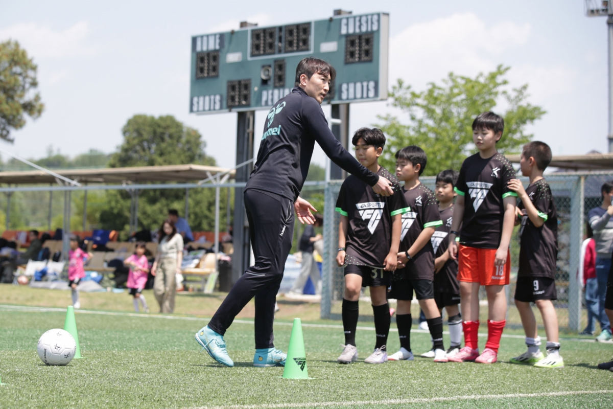 지난 18일 서울 용산어린이정원 스포츠필드 축구장에서 열린 K리그-EA SPORTS FC FUTURES 축구 페스티벌. /사진=한국프로축구연맹 제공