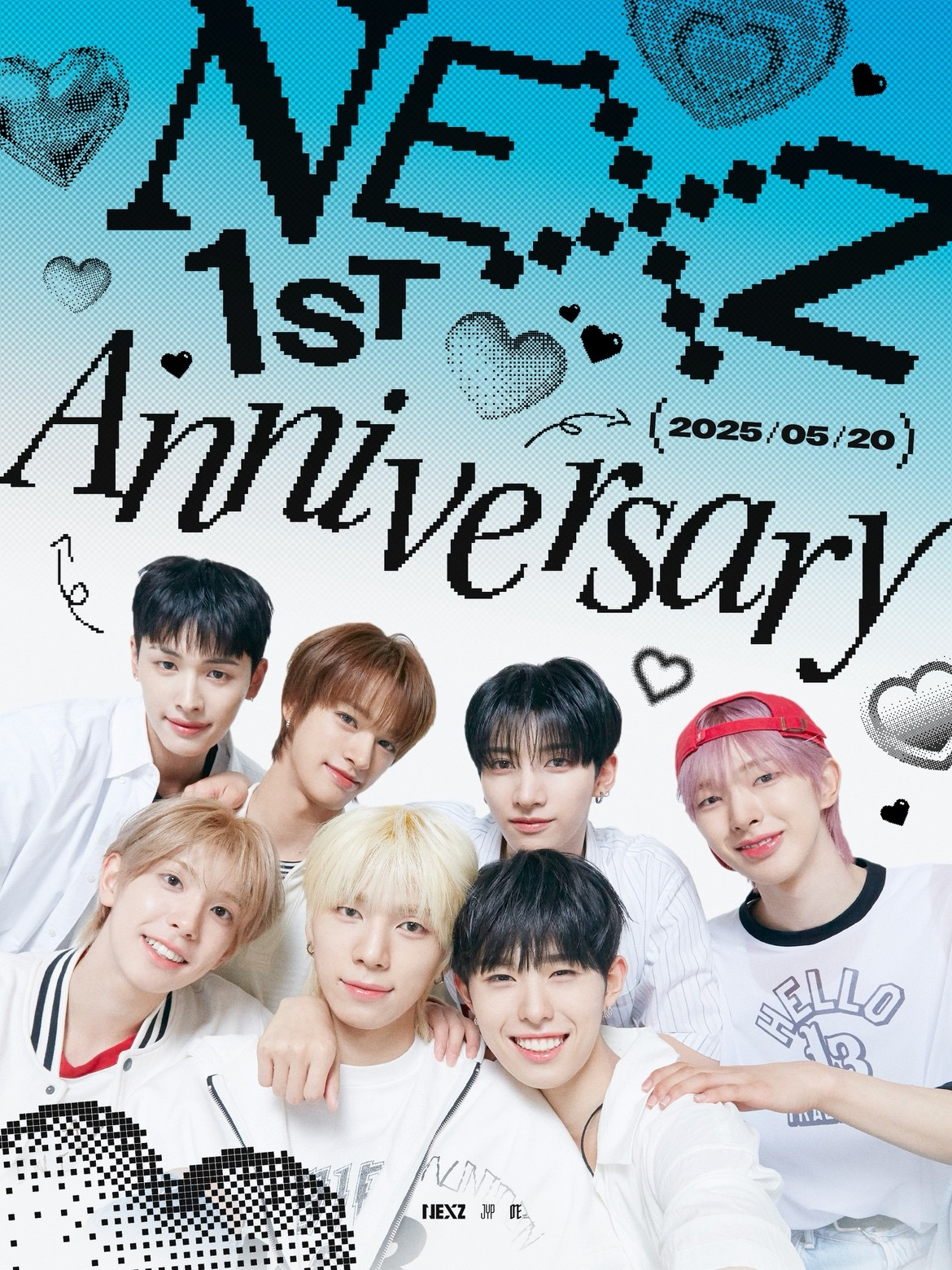 NEXZ 글로벌 데뷔 1주년 축전 이미지/사진제공=JYP엔터테인먼트
