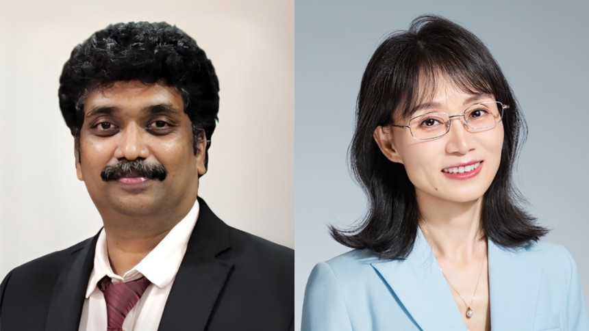 라자벨 삼성리서치 인도 벵갈루루연구소 연구원(왼쪽), 리샹 삼성리서치 중국 베이징연구소 연구원