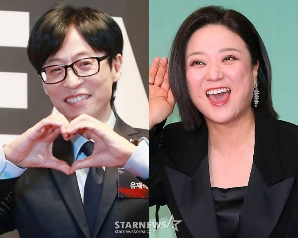코미디언 유재석(왼쪽), 김숙 /사진=스타뉴스