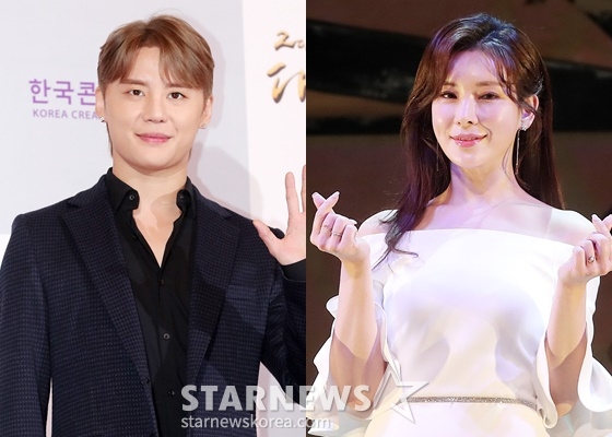 김준수(왼쪽), 정선아/사진=스타뉴스