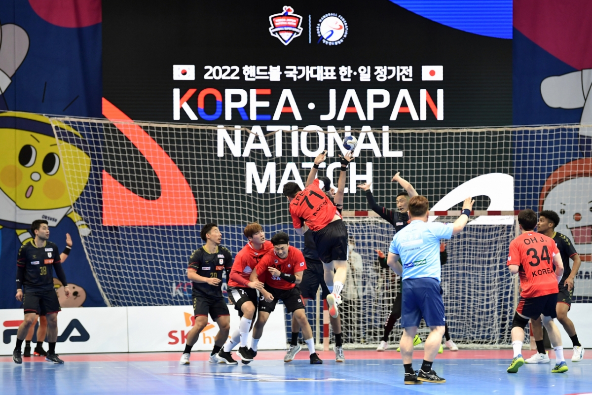2022 핸드볼 국가대표 한일전 모습. /사진=대한핸드볼협회 제공