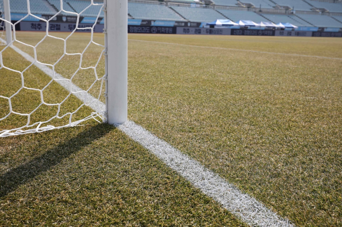 천안종합운동장 잔디. /사진=한국프로축구연맹 제공