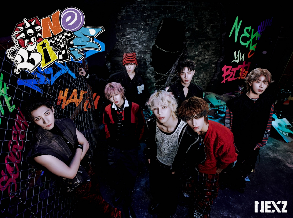 NEXZ 일본 두 번째 EP 앨범 'One Bite' 단체 이미지/사진제공=JYP엔터테인먼트