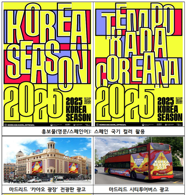 '2025 코리아시즌 : 스페인' 홍보물. /사진=문화체육관광부