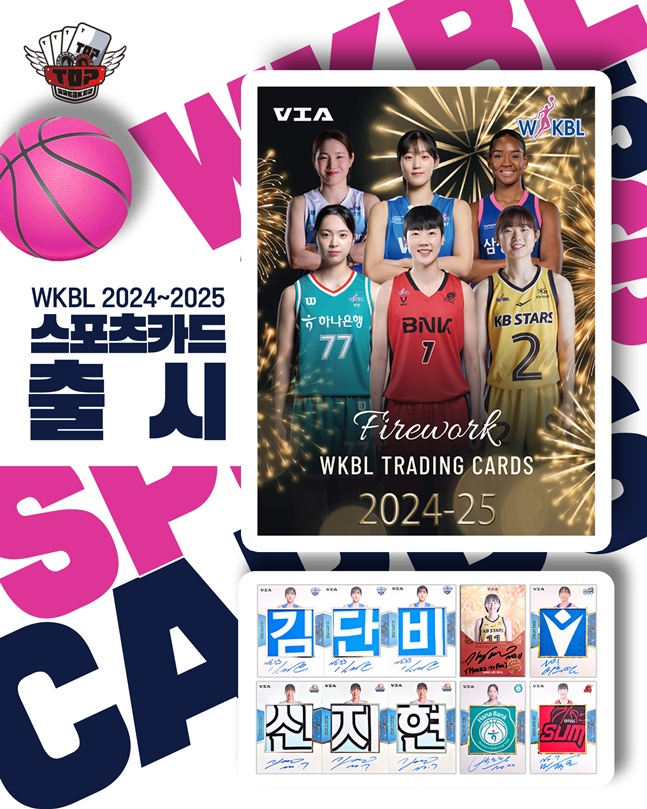 2024~2025시즌 WKBL 스포츠카드. /사진=WKBL