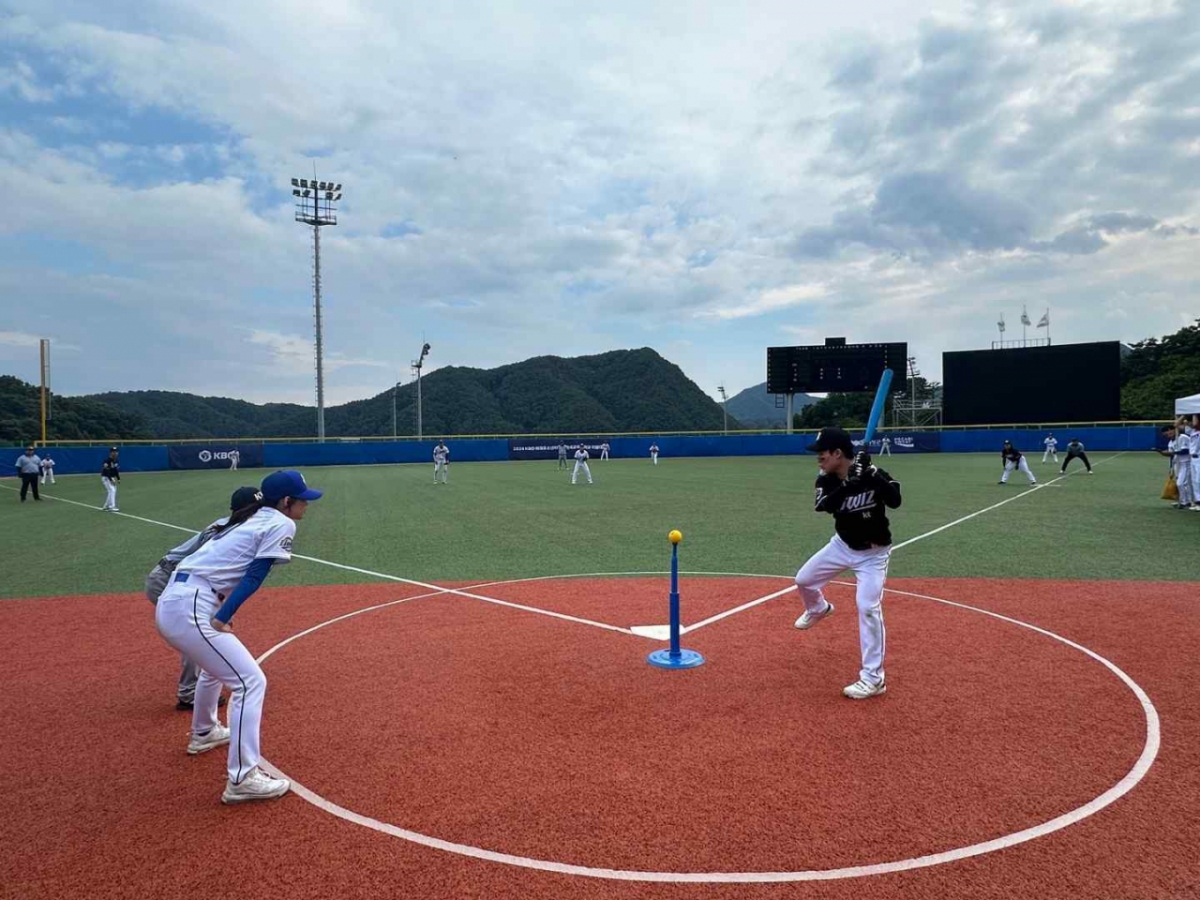 2024 미래유소년지도자 전국 교육대학교 티볼대회 모습. /사진=KBO 제공