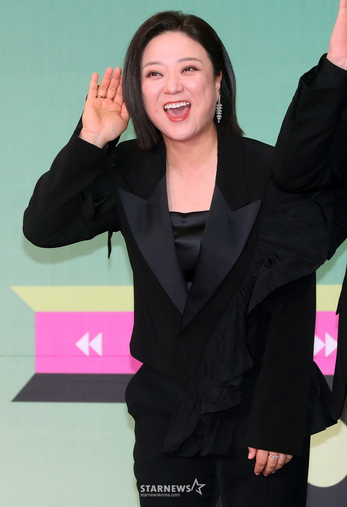방송인 김숙이 23일 오후 서울 영등포구 여의도동 KBS 신관홀에서 진행된 '2023 KBS 연예대상' 레드카펫에 참석해 포즈를 취하고 있다. 2023.12.23 /사진=김창현