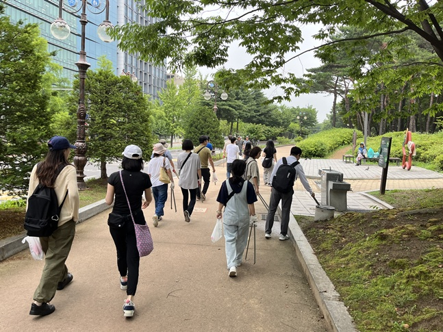 스포츠윤리센터 '플로깅 데이' 모습. /사진=센터 제공