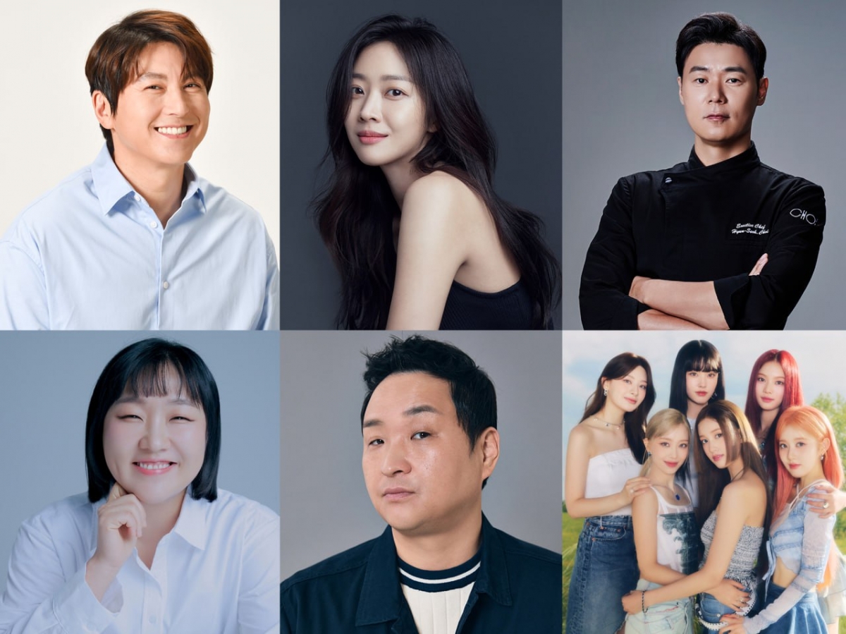 류수영, 조보아, 최현석, 스테이씨, 구성환, 이수지(왼쪽 위부터 시계방향)