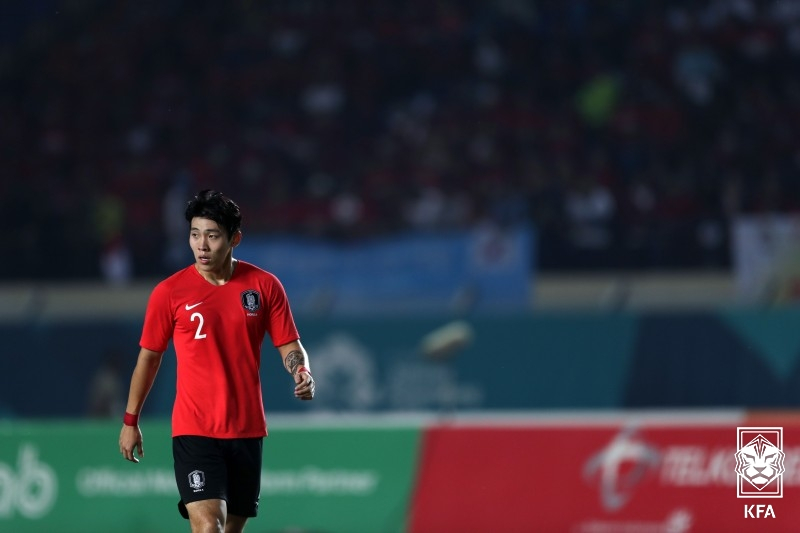 지난 2018 자카르타·팔렘방 아시안게임 당시 황현수. /사진=대한축구협회 제공