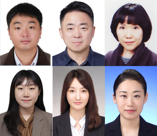 2025년 2분기 체육기자상 수상자들. (왼쪽부터 시계 방향으로) 연합뉴스 하남직 기자, SBS 서대원 기자, 스포츠조선 전영지 기자와 김가을 기자, 연합뉴스TV 박수주 기자와 신현정 기자. /사진=한국체육기자연맹