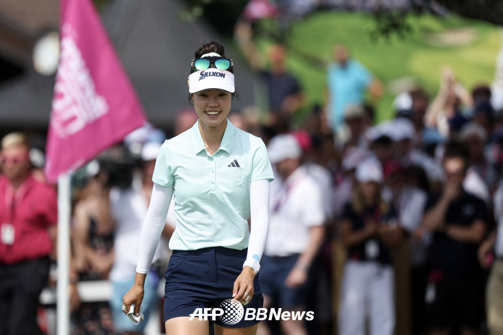 미국여자프로골프(LPGA) 투어 시즌 네 번째 메이저대회 아문디 에비앙 챔피언십 우승을 차지한 호주 교포 그레이스 김. /AFPBBNews=뉴스1