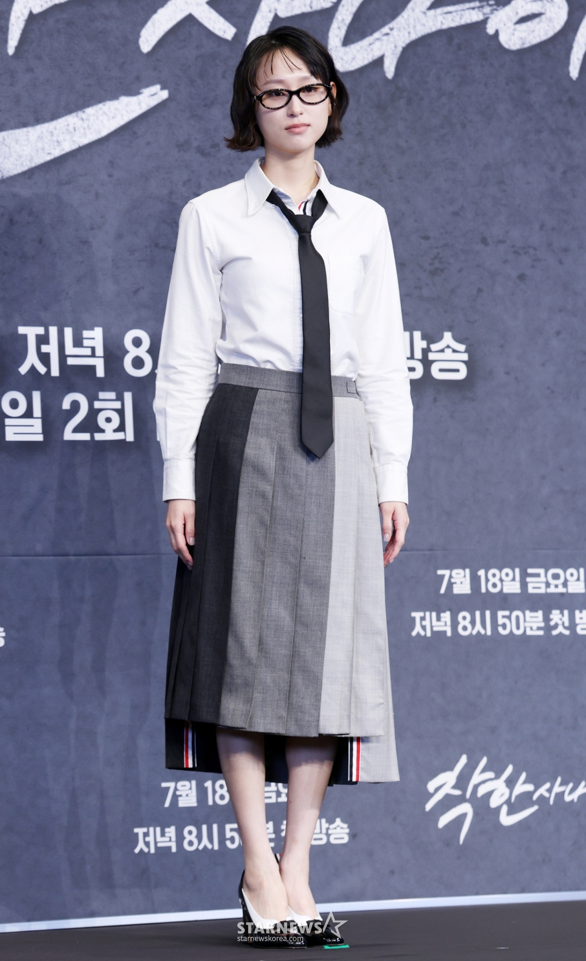배우 류혜영이 14일 오후 서울 구로구 더링크호텔에서 열린 JTBC 금요시리즈 '착한 사나이' 제작발표회에서 포즈를 취하고 있다. /2025.07.14 /사진=김휘선 hwijpg@