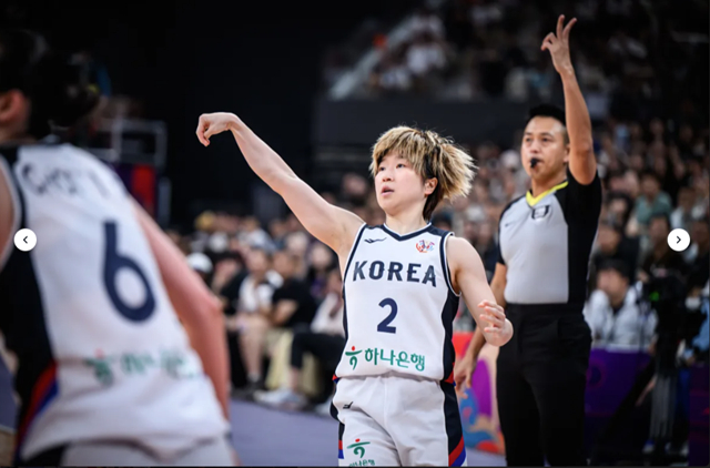 안혜지. /사진=FIBA 캡처