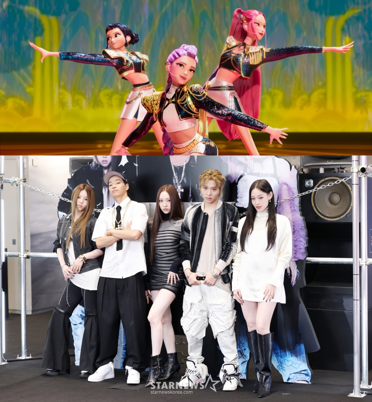 헌트릭스(위)와 올데이프로젝트 /사진=넷플릭스, 스타뉴스