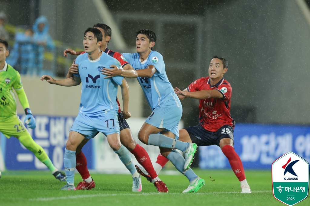 대구FC-김천 상무 경기 장면. /사진=한국프로축구연맹 제공