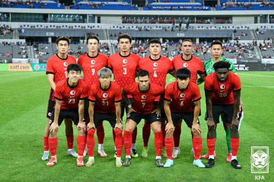 동아시안컵에 참가한 홍콩 축구국가대표팀. /사진=대한축구협회(KFA) 제공