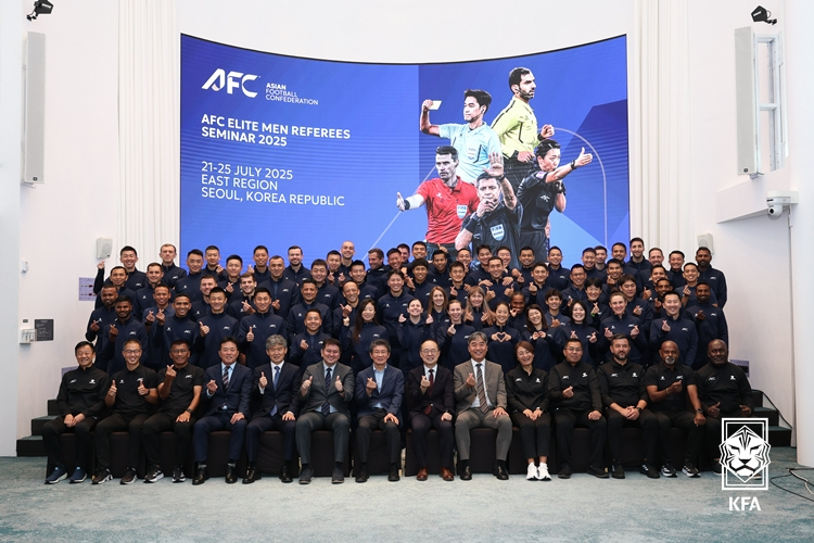 오는 25일까지 서울에서 열리는 아시아축구연맹(AFC) 엘리트 심판 세미나. /사진=대한축구협회 제공