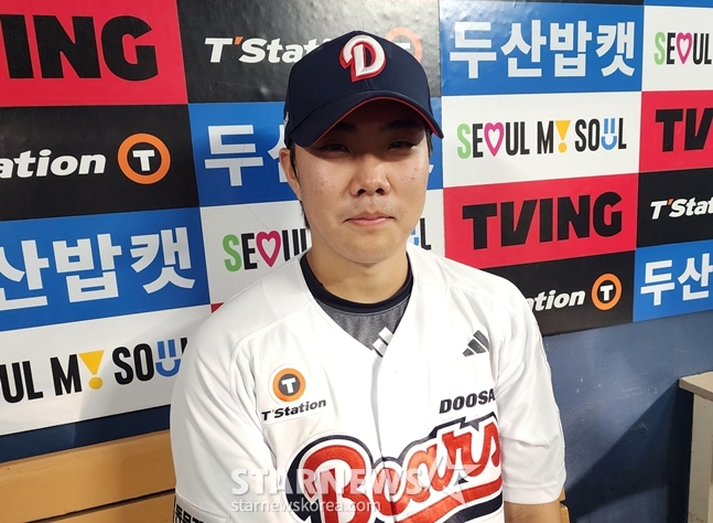 23일 경기를 마치고 취재진과 만난 박준순. /사진=박수진 기자