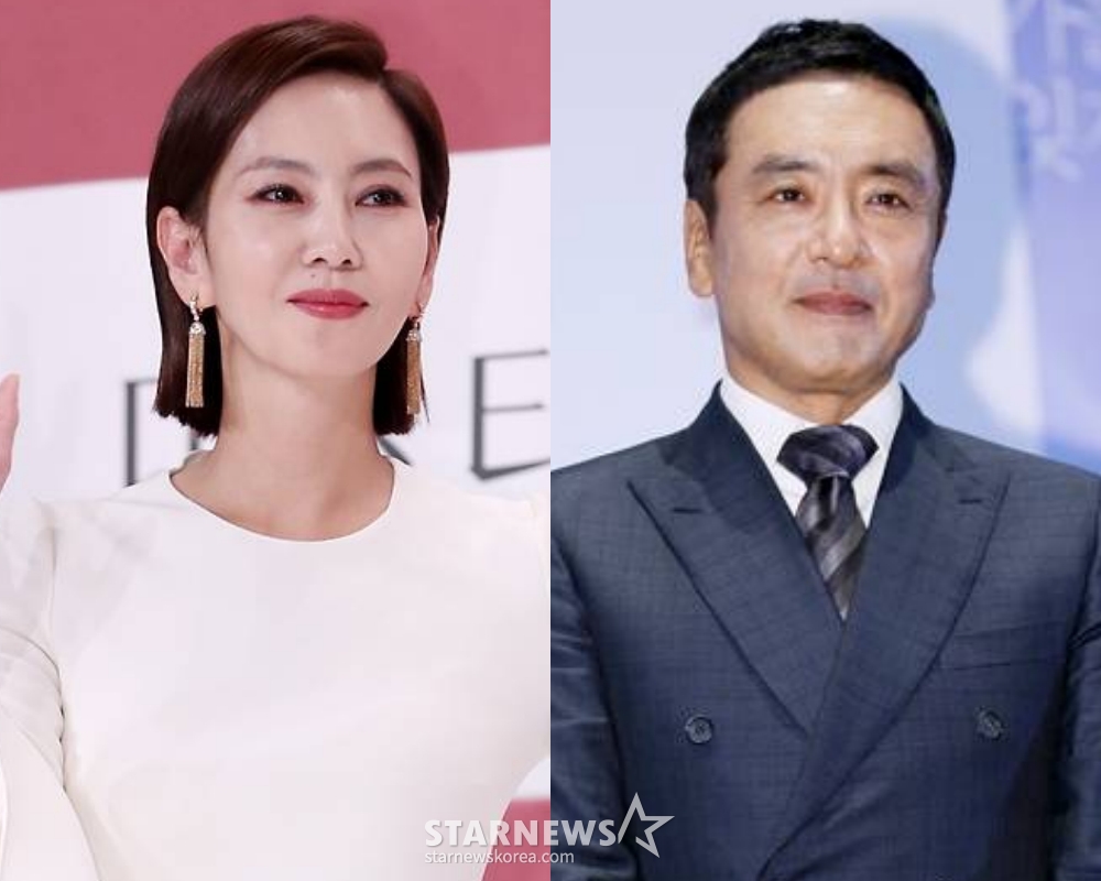배우 김남주(왼쪽), 김승우 /사진=스타뉴스