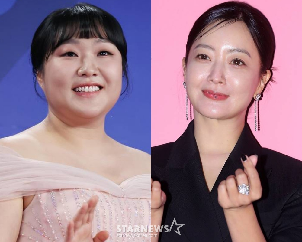 코미디언 이수지(왼쪽), 배우 김희선 /사진=스타뉴스