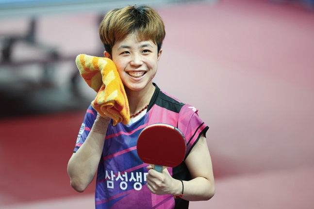 2024년 대회 여자일반부 개인단식은 삼성생명 에이스 주천희가 우승했다. 2연패를 노린다. /사진=대한탁구협회 제공