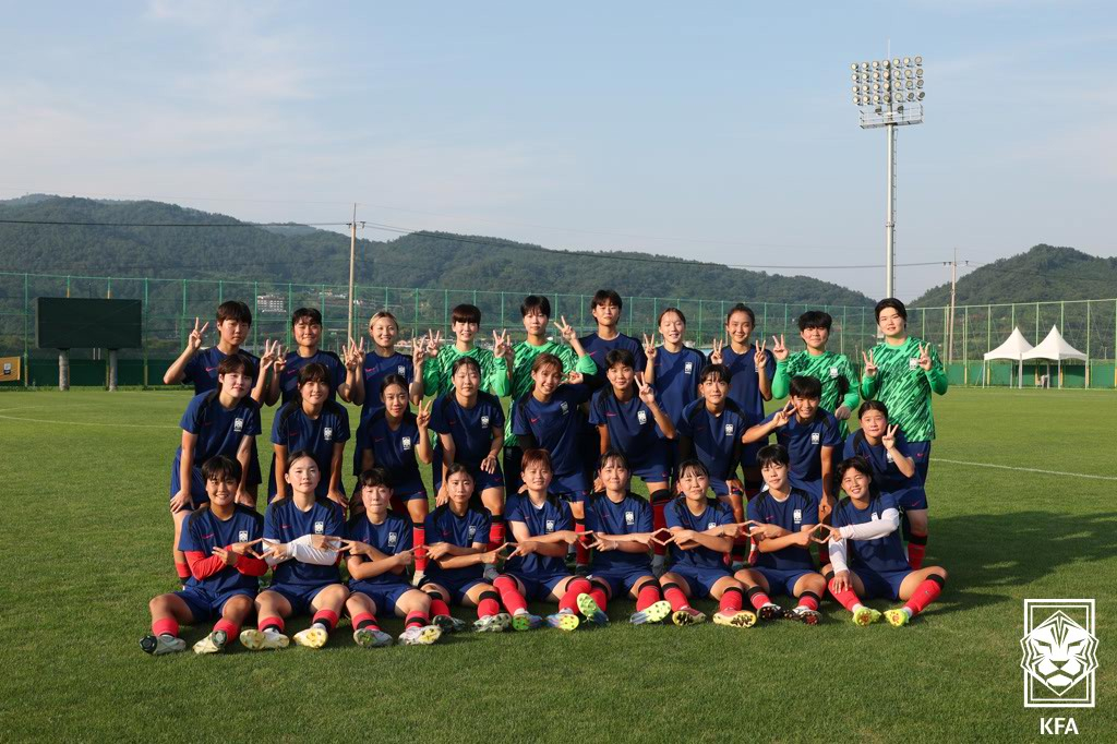 U-19 여자축구대표팀. /사진=대한축구협회 제공
