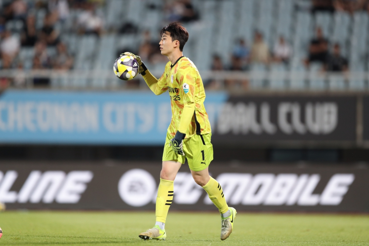 수원 삼성 김민준. /사진=한국프로축구연맹 제공