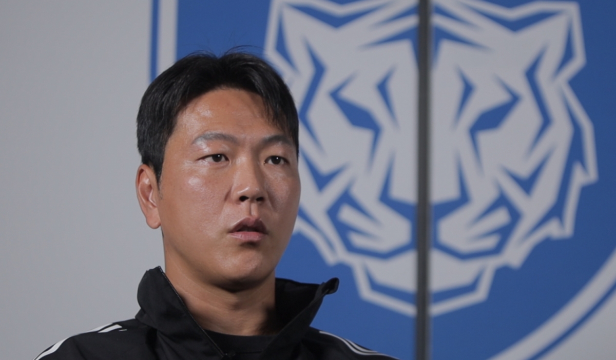 신태용 감독 부임 관련 인터뷰를 하고 있는 울산 HD 김영권. /사진=울산 HD 인터뷰 영상 캡처