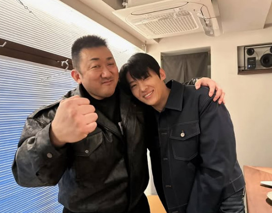 왼쪽부터 마동석, 덱스 /사진=덱스 인스타그램 캡처