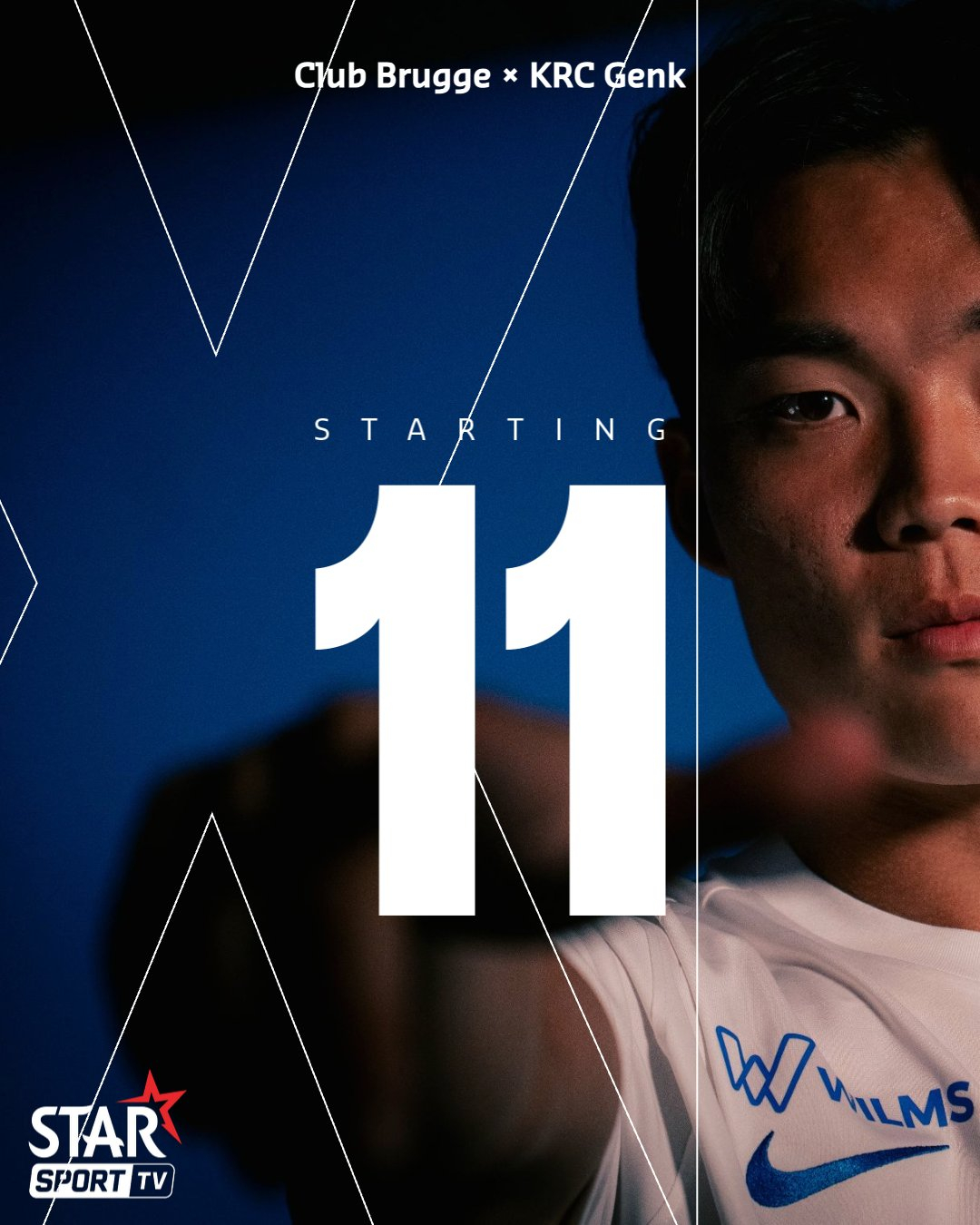 지난 28일 클럽 브뤼헤와 벨기에 프로축구 프로리그 개막전 스타팅에 이름을 올린 오현규. /사진=KRC헹크 공식 사회관계망서비스(SNS)